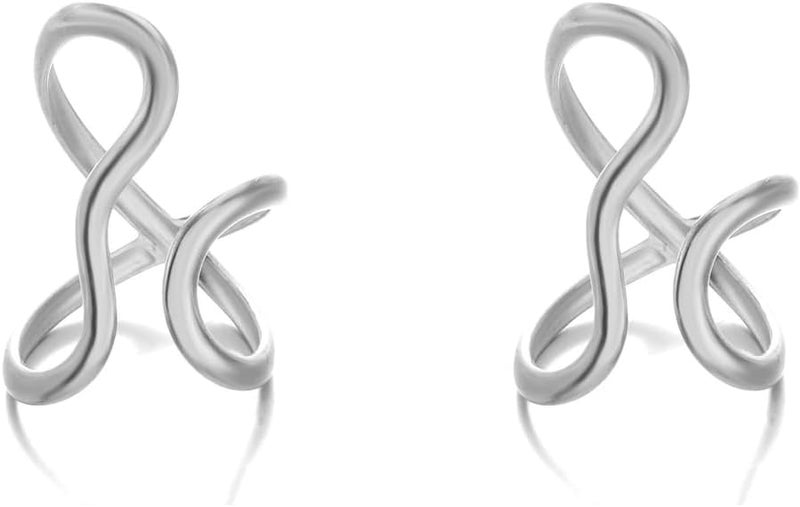 AiTURE Chunky Rings For Women, Gold Silver Thumb Ring Asymmetrical Wavy Curve Ring Adjustable Non Tarnish Dainty Stainless Steel New Year Anniversary Birthday Jewelry Gift - Image 1